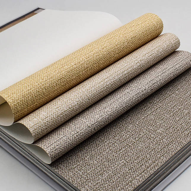 Custom European Design Textured PVC Wallcovering Home Waterproof Vinyl Wallpaper for Hotel Living Room