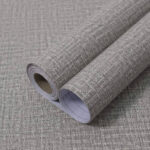 Linen Textured Wallpaper for Bedroom Cabinets Fabric Removable Vinyl PVC Self Adhesive Wallpaper