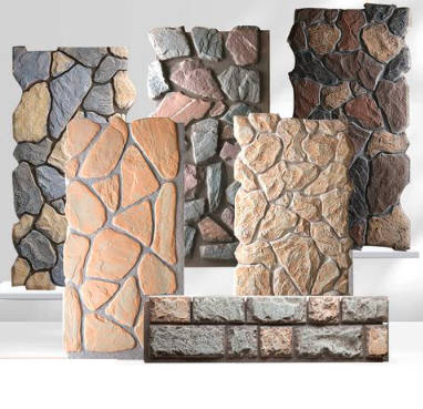 Pu Stone 3D Artificial Stone Indoor Exterior Decorative Wall Panel 2