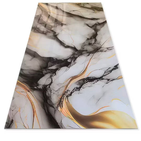 Modern Design PVC Marble Waterproof UV Wall Panel Boards for Bathroom Hospital