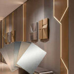 Customized Modern Bamboo Charcoal Wood Veneer Wall Panels for Wall Background
