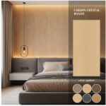 Natural Bamboo Charcoal Wall Panel Linear Grain Natural Oak for Hotel Office